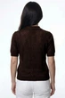 Однотонная футболка-поло Equilibri 42/44(S/M) Коричневый-BN (142022) - изображение 4