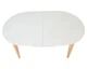 Раскладной обеденный стол ALBERTO CERAMIC 160(200) × 90, бежевый матовый / дерево Intarsio - изображение 7
