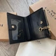 Кошелек Coach маленький чорный натуральная кожа + подарочная упаковка - изображение 2