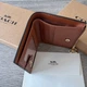 Кошелек Coach маленький коричневый натуральная кожа + подарочная упаковка - изображение 4