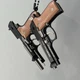 Брелок розбірний пістолет Антистрес M92 BERETTA чорного кольору, іграшка з металу та пластику - зображення 5