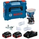 Аккумуляторный фрезер Bosch GKF 18V-8 Professional, 2 акб 4 Ah, з/у GAL 18V-40, в кейсе L-Boxx 136 (06016C2001+1600A019S0) - изображение 1