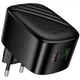 Зарядне мережеве Hoco CS101A folding PD20W QC3.0 швидка зарядка для мобільних пристроїв Чорний - зображення 1