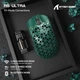 Игровая Мышка ATTACK SHARK R5 ULTRA Green КАРБОНОВЫЙ Корпус Беспроводная Трехрежимная 2.4G/Bluetooth/Кабель, 8000Hz, PAW3950MAX, 42000 DPI, 39 грамм Ультралегкая - изображение 2