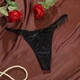 Жіночі трусики стрінги з регуляторами та бантиком Honey Fashion Accessories S/M чорний (2-113) - изображение 1