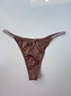 Жіночі трусики стрінги з блискучими лямками Honey Fashion Accessories S/M коричневий (2-111) - изображение 9