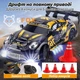 Радиоуправляемая машинка дрифтовая 4WD Porsche 911 GT 17см. с LED подсветкой полноприводная для дрифта и гонок 8805WR - изображение 8