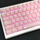 Набір кейкапів Crystal Jelly Pink для механічної клавіатури — 132 клавіші, ABS+PC, CBSA профіль - зображення 6