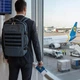 Рюкзак ручна поклажа в літак 50 40 20 DERBY CabinPack-40 з відділом для ноутбука до 17,3" збільшується об'єм 26-40 літрів відділення для одягу в дорогу для подорожей 40 30 20 сірий - зображення 2