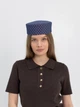 Шляпа таблетка в горох коттоновая D.Hats цвет синий - изображение 4