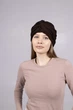 Шапка тюрбан бавовняний жіночий демісезонний D.Hats Коричневий - зображення 5