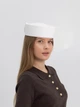 Шляпа таблетка с бантом коттоновая D.Hats цвет молочный - изображение 2
