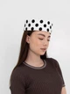 Шляпа таблетка коттоновая в горох D.Hats цвет белый - изображение 6