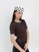Шляпа таблетка коттоновая в горох D.Hats цвет белый - изображение 7