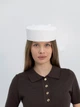 Шляпа таблетка с бантом коттоновая D.Hats цвет молочный - изображение 4