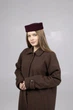 Шляпа таблетка кашемировая D.Hats бордового цвета - изображение 6