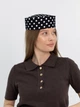 Шляпа таблетка коттоновая в горох D.Hats цвет чёрный - изображение 2