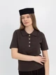 Шляпа таблетка коттоновая D.Hats цвет черный - изображение 4
