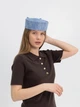 Шляпа таблетка с бантом коттоновая D.Hats цвет голубой - изображение 4
