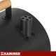 Гриль туристический угольный Kaminer 27322 компактный BBQ с крышкой, 2 решетками и термометром для пикника и дачи - изображение 7
