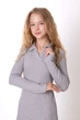 Сукня для дівчинки Mevis 5571 сірого кольору зріст 164 - изображение 3