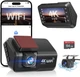 CHORTAU відеореєстратор автомобільний передня задня 4K + 1080p, WiFi, 3-дюймовий LCD, 64GB SD, керування через - изображение 3