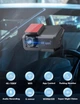 CHORTAU відеореєстратор автомобільний передня задня 4K + 1080p, WiFi, 3-дюймовий LCD, 64GB SD, керування через - изображение 2