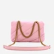 Torebka crossbody damska ze skóry naturalnej mała z łańcuszkiem Pinko Love Puff Mini 100039A0F2 C79Q Różowa (800070347454) - obraz 2