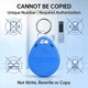Чіп-брелок RFID, 125kHz (тільки читання) EM4100/TK4100, 34х29х5мм, Blue - зображення 5