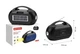 Портативна колонка з ліхтарем NEWVEW NV-V50 Solar Panel/BT/USB/TF/FM/AUX Black - зображення 4