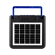 Портативна колонка з ліхтарем NEWVEW NV-9218 Solar Panel/BT/USB/TF/FM Blue - зображення 3
