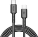 Кабель Brevia Type-C to Type-C 60W 1 м Black ZIP (51100BCCZ1) - изображение 1