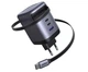 Зарядное устройство Ugreen X606 Nexode GaN 100W Fast Charger с выдвижным USB-C кабелем и 3 портами для быстрой зарядки ноутбука, MacBook Pro/Air/Neo, iPhone 17/16, Galaxy S26, Pixel, iPad, MatePad, дрона DJI 2C1A Black (65586) - изображение 1