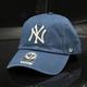 Синяя кепка 47 brand MLB New York Yankees Clean Up B-RGW17GWSNL-TBA - изображение 1