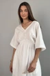 Жіноча довга сукня з розрізом Nenka XL Молочний (nenka3476-XL) - зображення 5