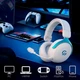 Геймерские наушники накладные беспроводные GamePro Asgard Freya Pro Wireless White/Blue (HSW201WB), Bluetooth, до 75 часов работы, с микрофоном, бело-синие - изображение 8