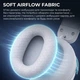 Геймерские наушники накладные беспроводные GamePro Asgard Freya Pro Wireless White/Blue (HSW201WB), Bluetooth, до 75 часов работы, с микрофоном, бело-синие - изображение 11