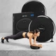 Балансувальна подушка Gymtek чорна з насосом: Масажна, 33 см, до 150 кг. Для фітнесу, йоги, реабілітації, офісу - зображення 1