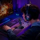 Конденсаторный игровой микрофон Hoco L25 Bright USB с RGB-подсветкой и шумоподавлением Черный - изображение 2