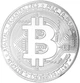 Сувенирная серебристая монета Биткоин (Bitcoin, BTC) на подарок в капсуле - изображение 10