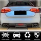 Диффузор заднего бампера V1 (для S4 2009-2012, Карбон) для Ауди A4 B8 - изображение 5