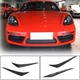 Передняя губа бампера (Карбон) для Porsche Boxster/Cayman 982 (718) 2016- гг - изображение 1