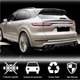 Диффузор заднего бампера (2018-2023, Карбон) для Porsche Cayenne 2018- гг - изображение 3