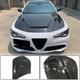 Капот V1 (Карбон) для Alfa Romeo Giulia 2016-2022 гг - изображение 1