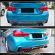 Диффузор заднего бампера V1 (для M-Sport, Карбон) для BMW 4 серия F32/F33/F36 2012-2020 гг - изображение 4