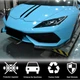 Флапсы переднего бампера V1 Карбон для Lamborghini Huracan 2014- гг - изображение 7