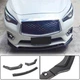 Передний лип-спойлер V2 для Q50 Base 2018-2023, Карбон для Infiniti Q50/Q60 - изображение 1