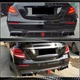 Дифузор заднього бампера з насадками V2 (для AMG/AMG-Line 2016-2019, Карбон) для Mercedes E-class W213 рр - зображення 5