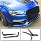 Накладки на противотуманки (для S-Line Sedan 2012-2016, Carbon) для Ауди A3 - изображение 1