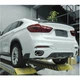 Диффузор заднего бампера V1 (для M-Sport, Карбон) для BMW X6 F16 2014-2019 гг - изображение 4